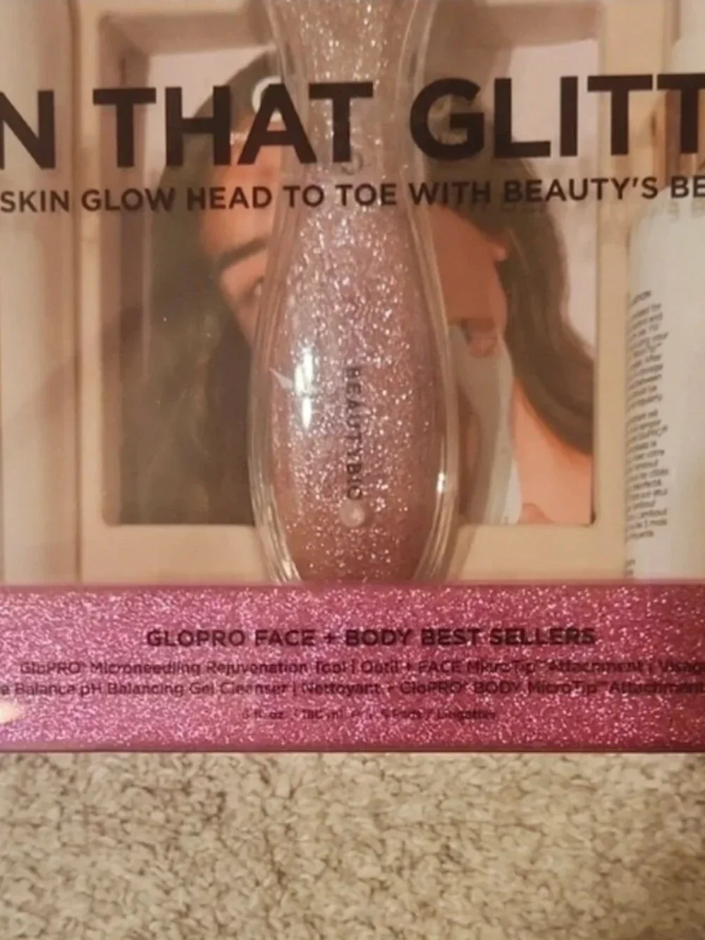 NIB BeautyBio GloPro Face + Body Tools